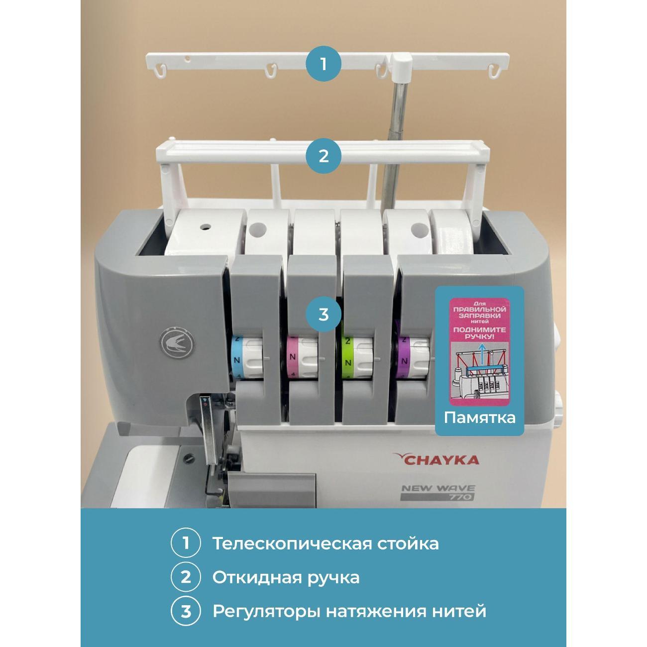 Оверлок, коверлок CHAYKA NEW WAVE 770