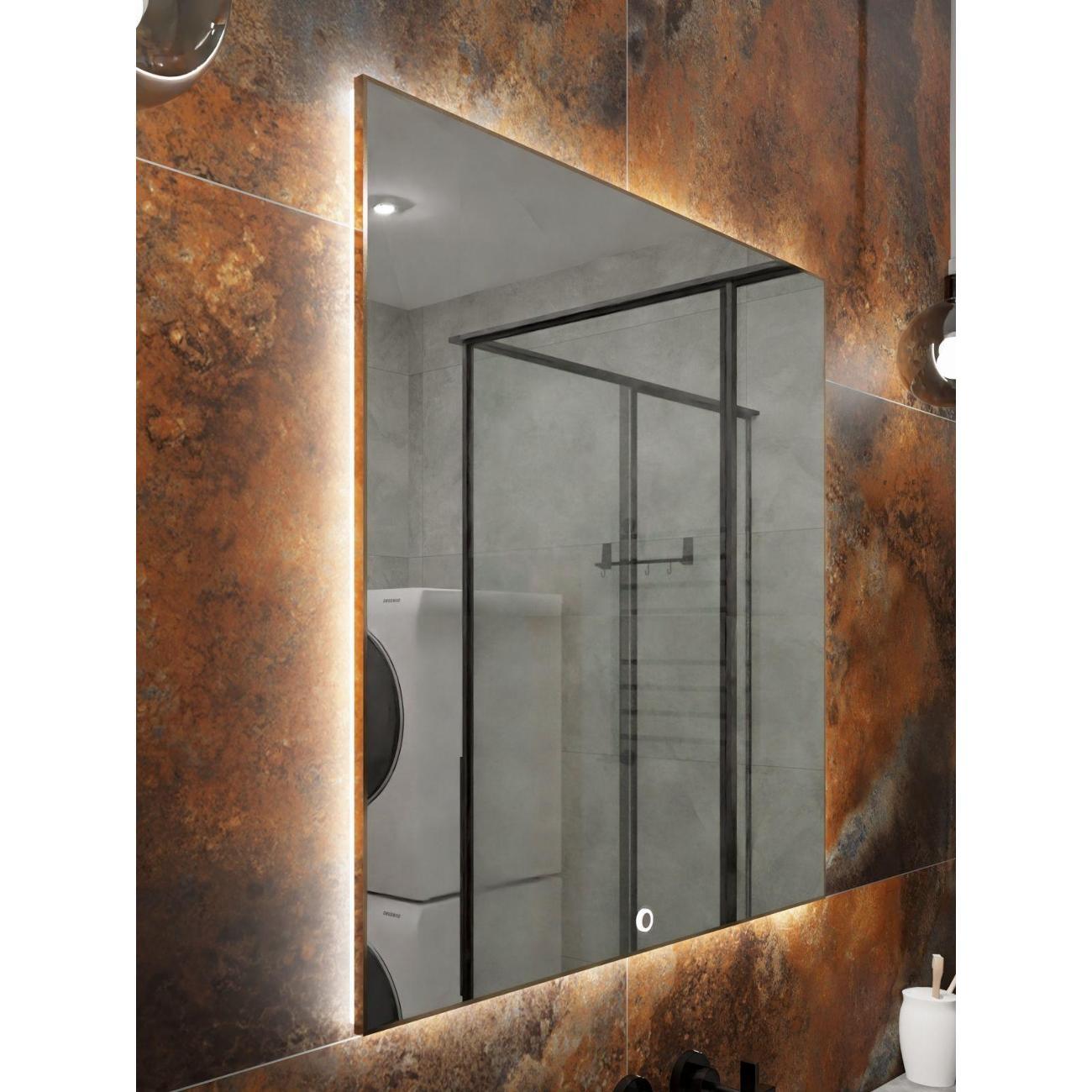 Зеркало SSG MIRRORS Сенсорное 70х70см. Золото