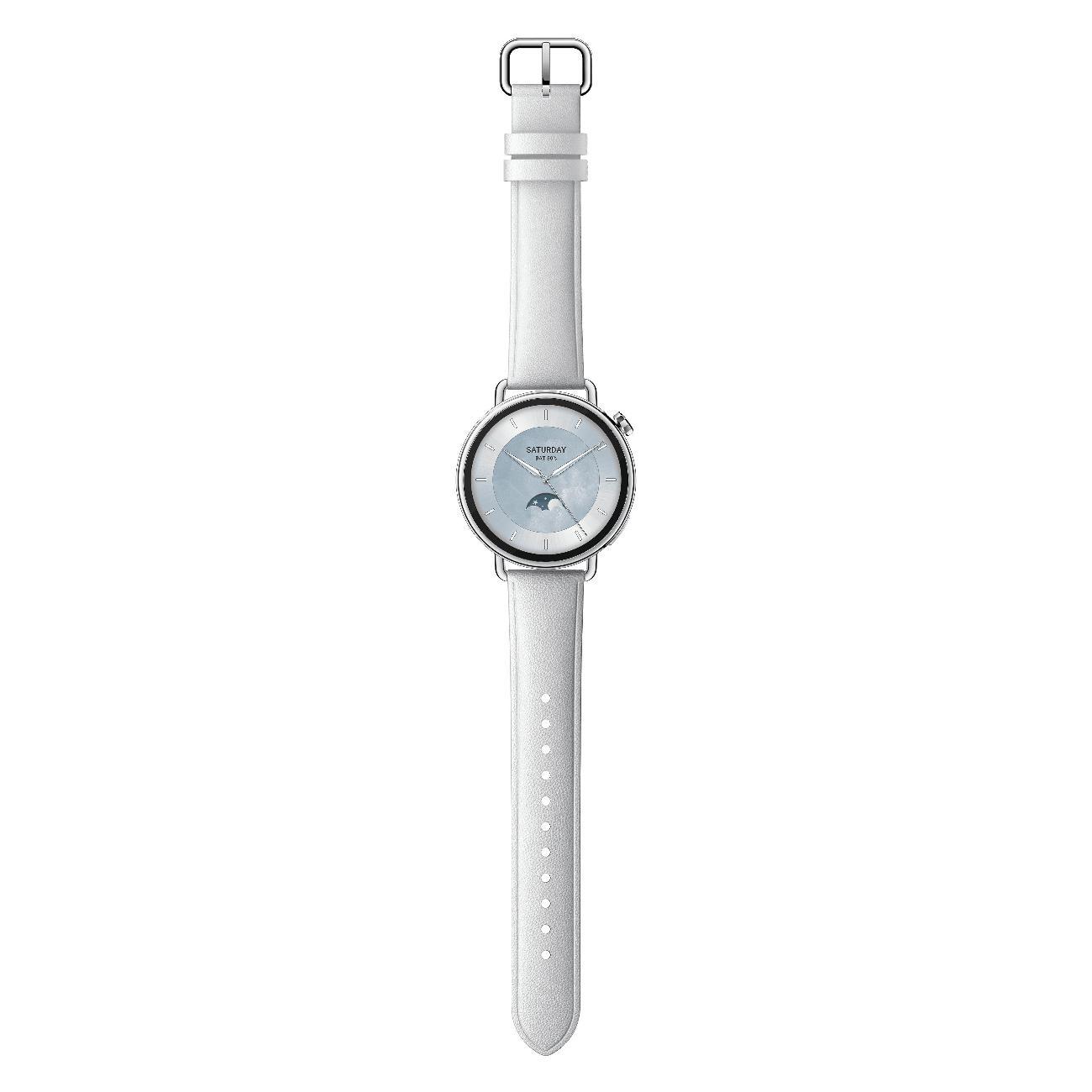 Смарт-часы Xiaomi Watch S4 41мм Leather Strap White