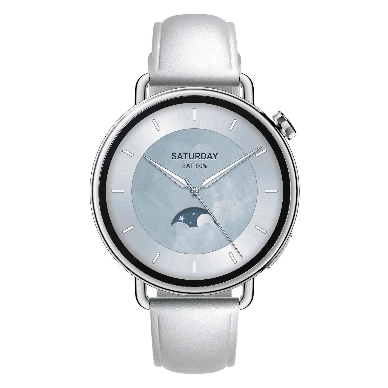 Смарт-часы Xiaomi Watch S4 41мм Leather Strap White