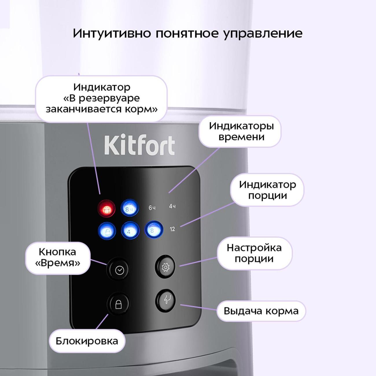 Автокормушка для животных Kitfort КТ-6568