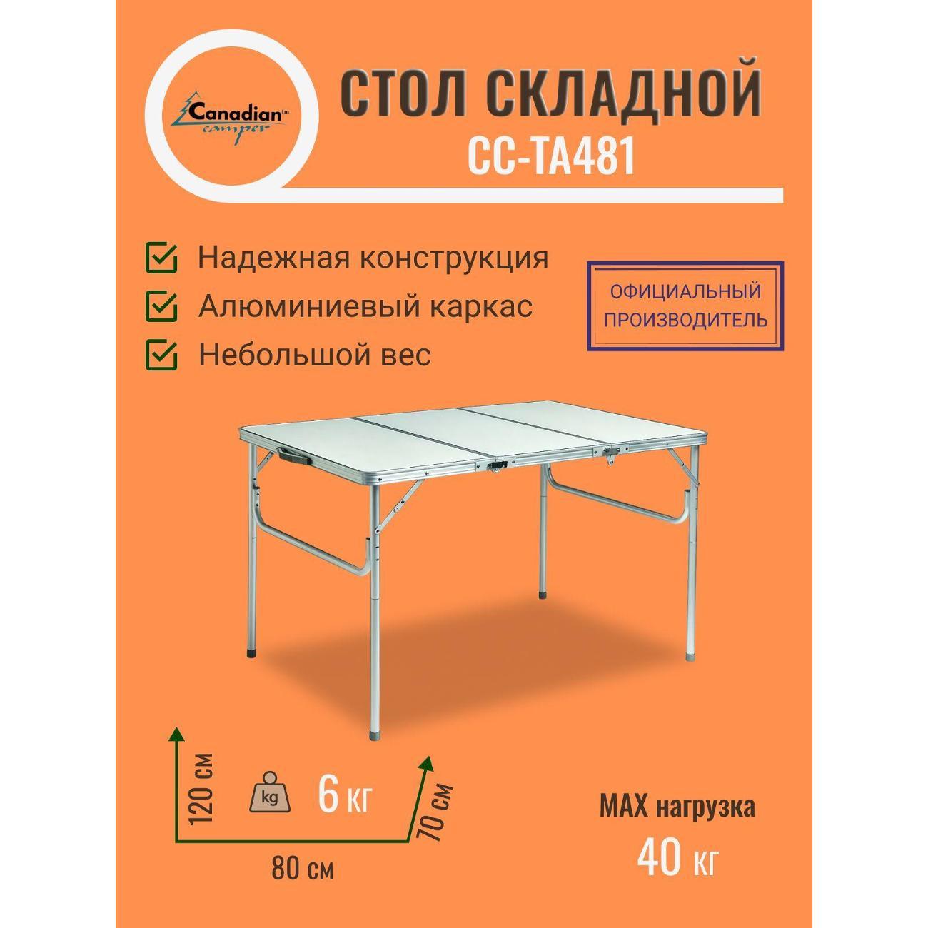 Стол складной Canadian Camper CC-TA481
