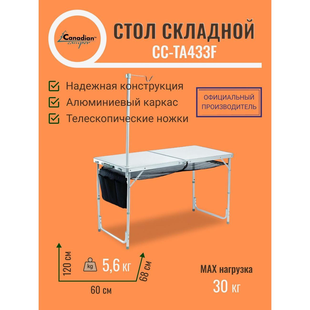 Стол складной Canadian Camper CC-TA433F