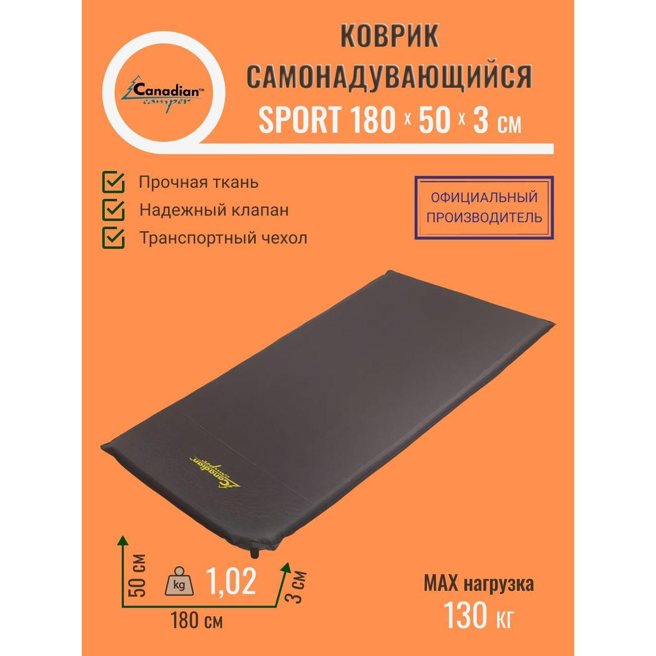 Коврик туристический Canadian Camper Sport 180х50х3 см