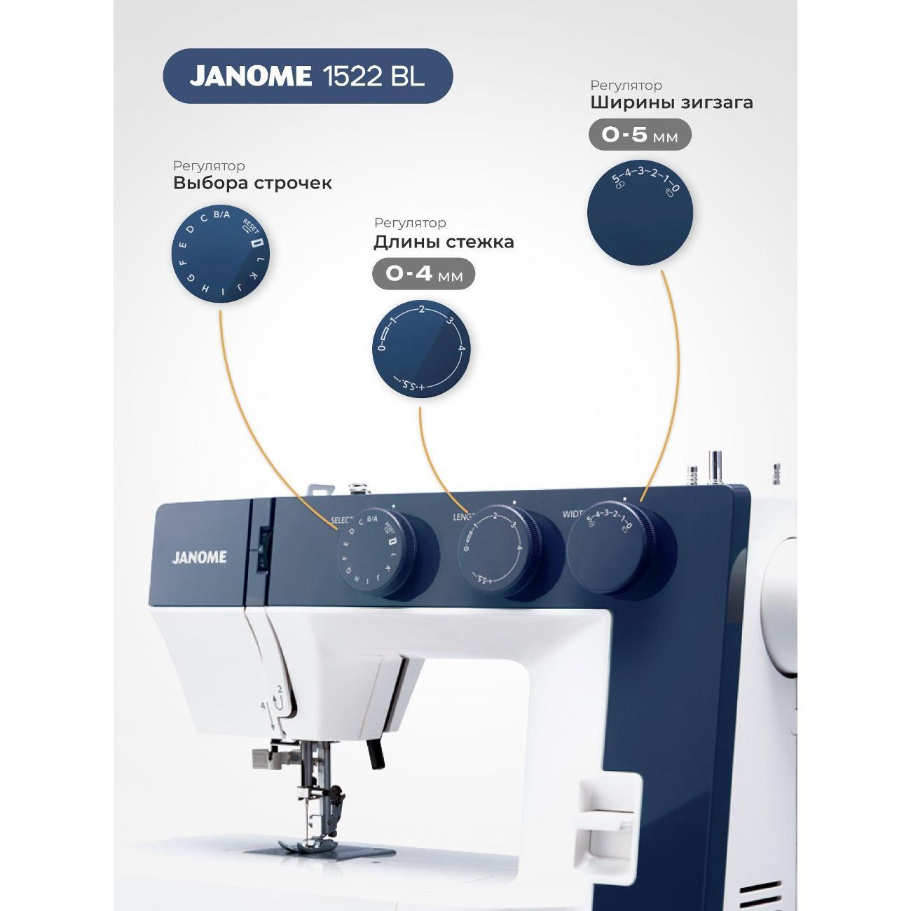 Швейная машина Janome 1522BL