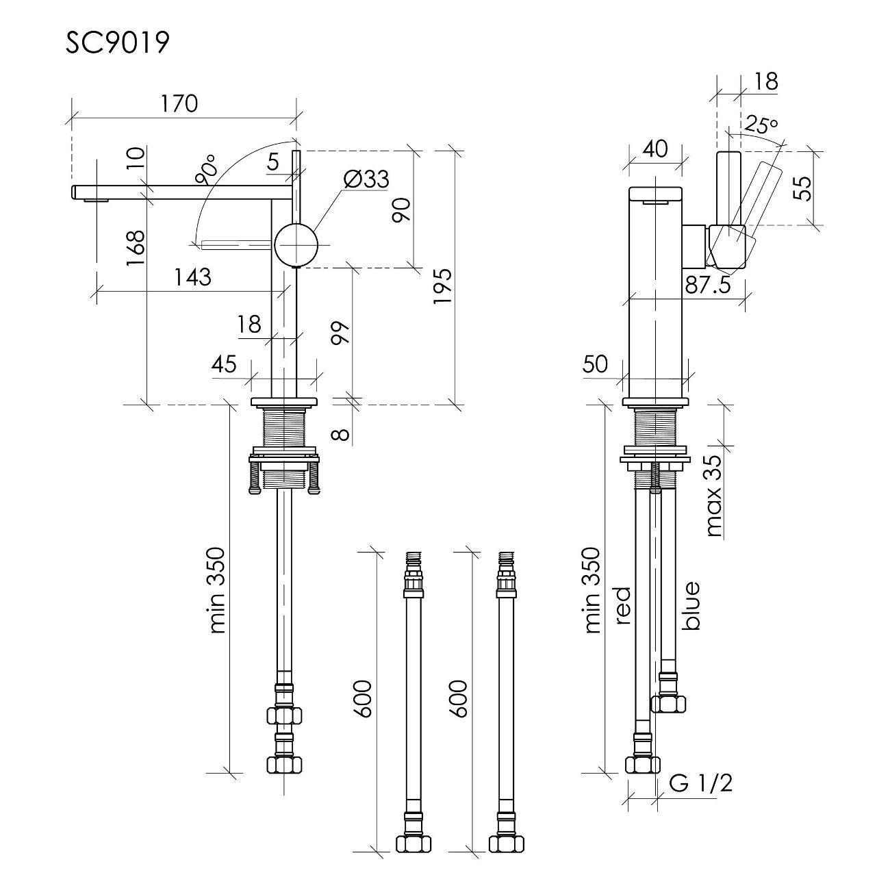 Смеситель sancos Линн (Linn) SC9019MB