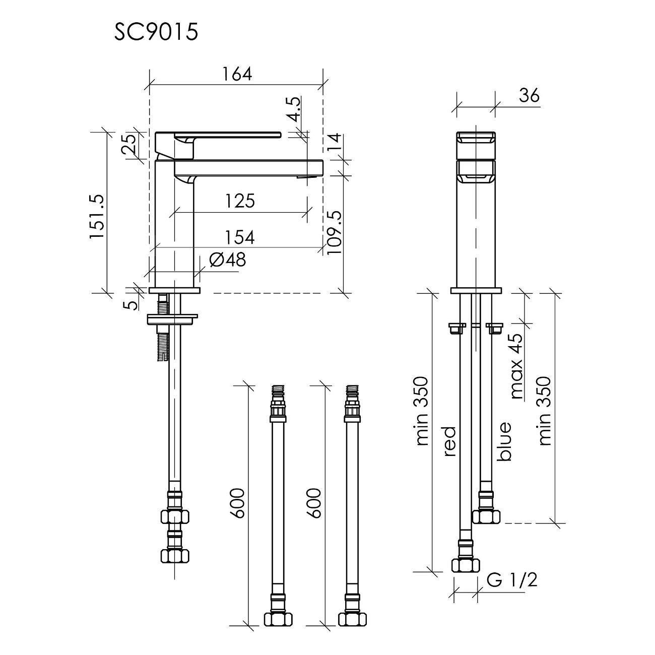 Смеситель sancos Студия (Studio) SC9015BN