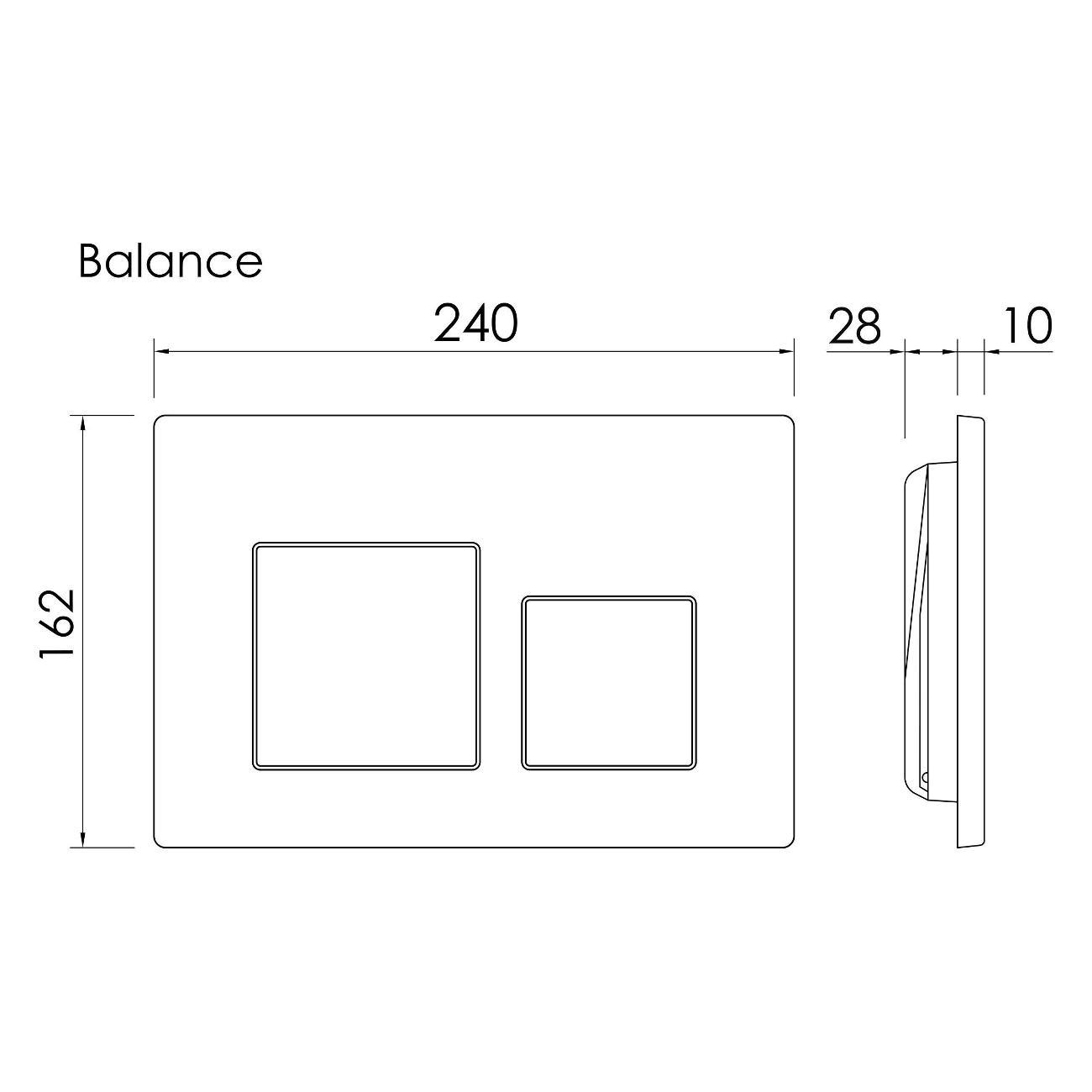 Система инсталляций и смыва Ceramicanova Баланс (Balance)/Квадрат (Square) CN12-002GG
