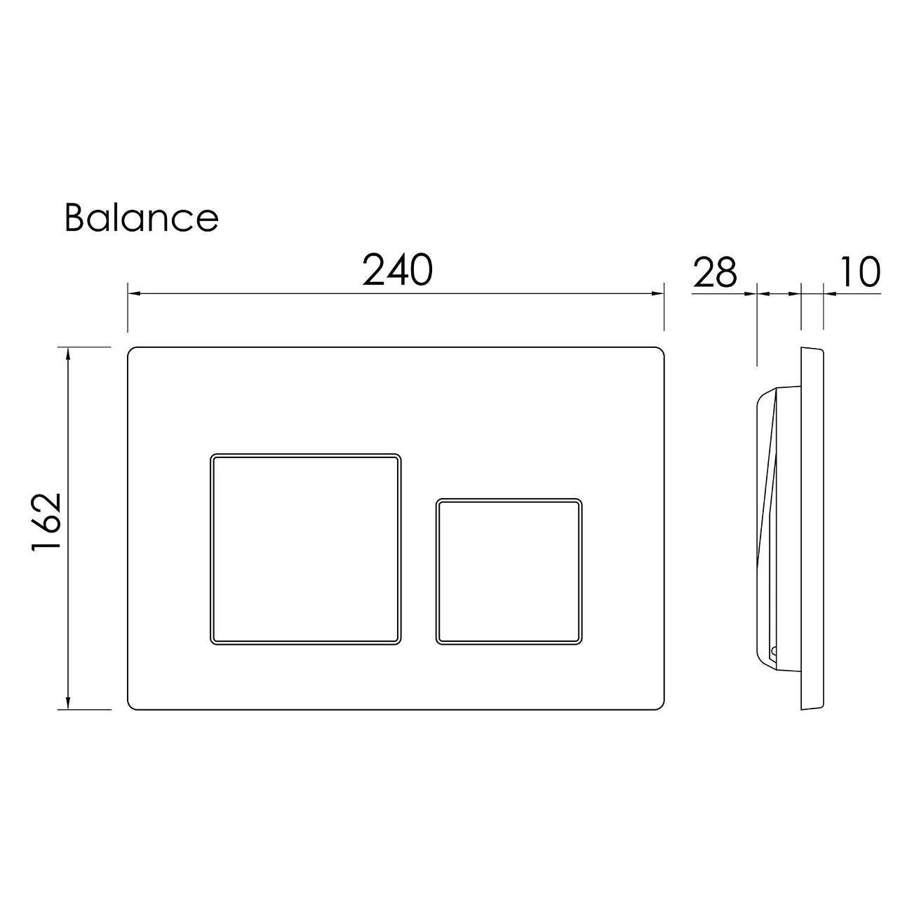 Система инсталляций и смыва Ceramicanova Баланс (Balance)/Квадрат (Square) CN12-002CH