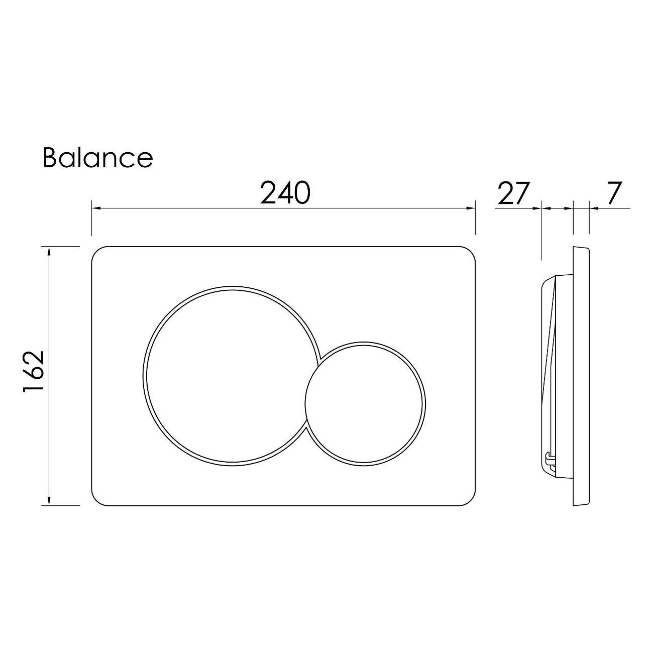 Система инсталляций и смыва Ceramicanova Баланс (Balance)/Квадрат (Square) CN12-003M