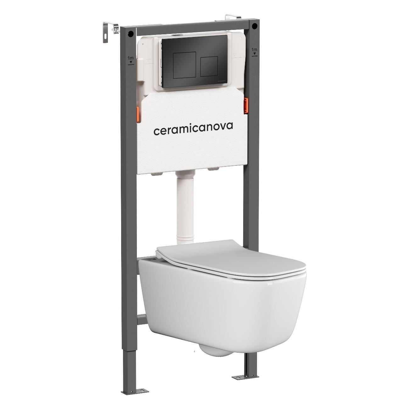 Система инсталляций и смыва Ceramicanova Баланс (Balance)/Квадрат (Square) CN121002MB