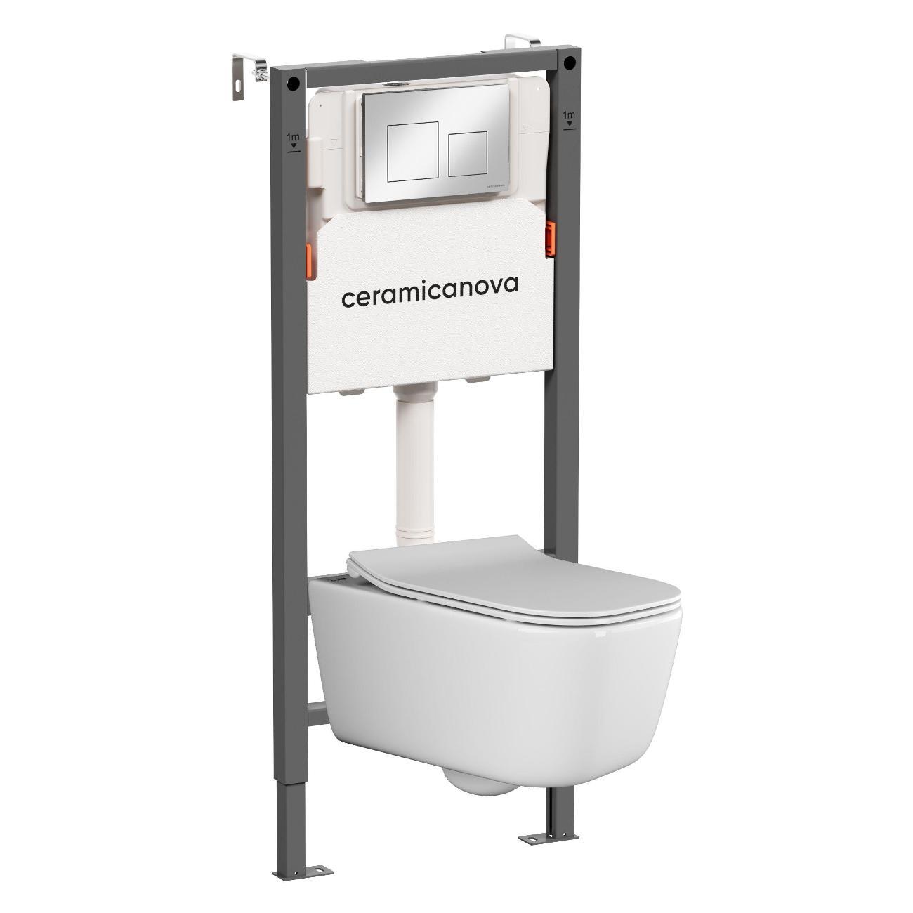 Система инсталляций и смыва Ceramicanova Вектор (Envision)/Круг (Round) CN1001M