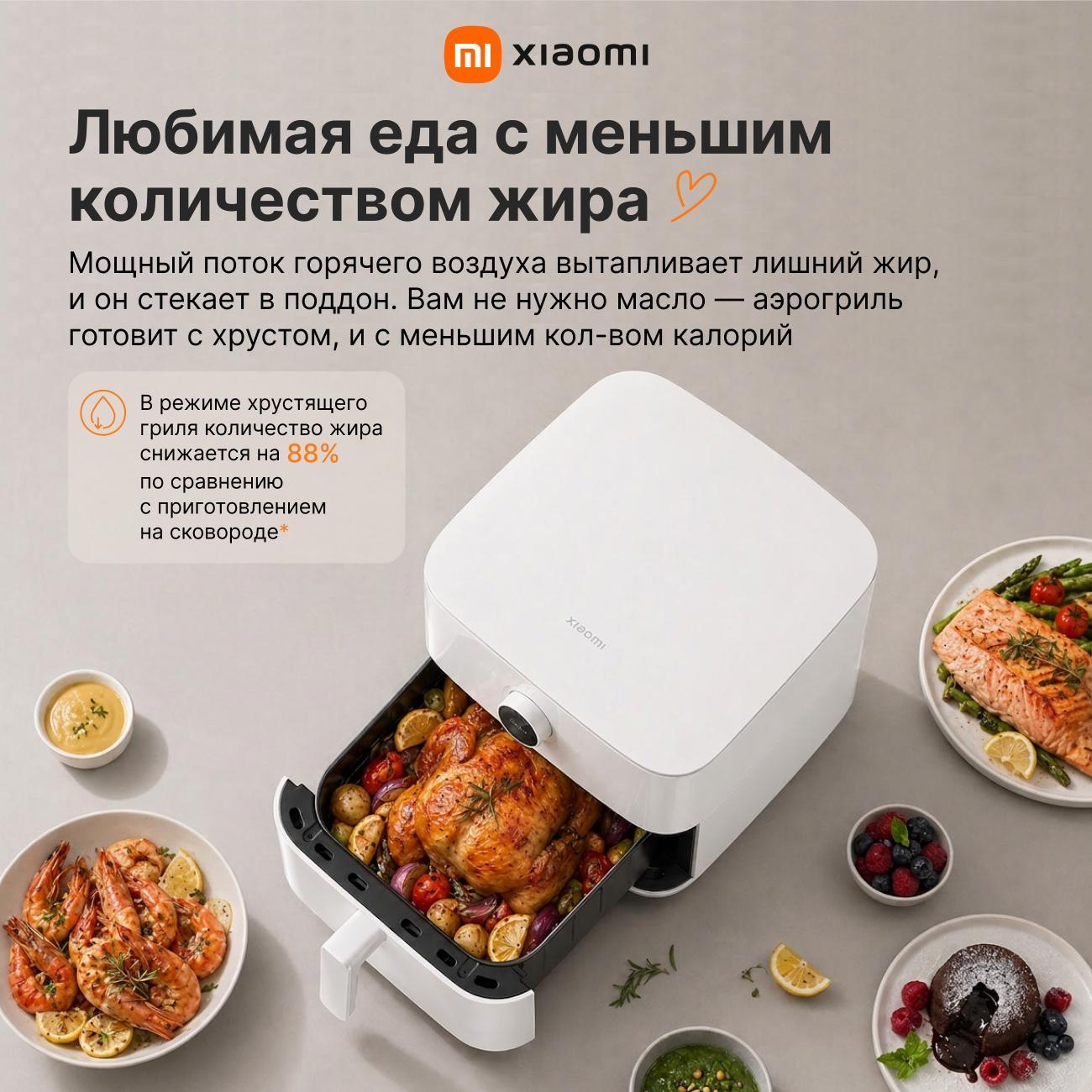 Аэрогриль Xiaomi Smart Air Fryer 6.5L White EU MAF10&nbsp;