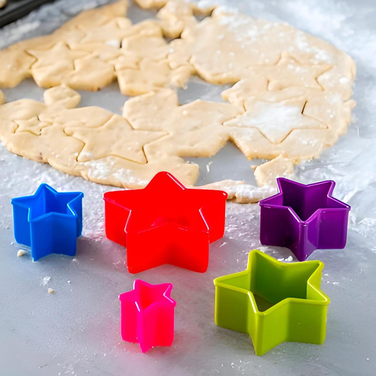 Кулинарные формочки для теста, шоколада Kitchen Craft Kitchen Craft Набор формочек для печенья 5 звездочек Colourworks
