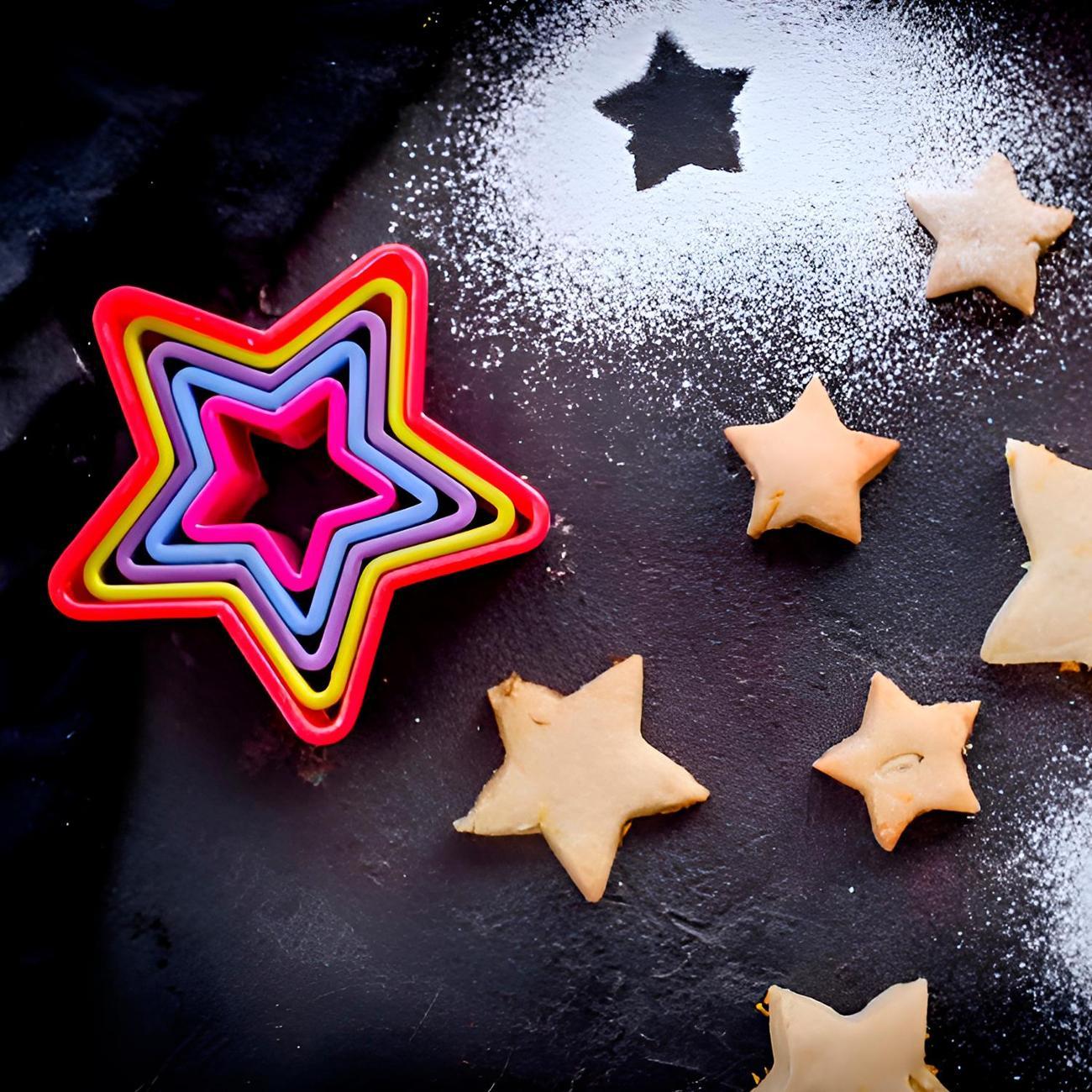 Кулинарные формочки для теста, шоколада Kitchen Craft Kitchen Craft Набор формочек для печенья 5 звездочек Colourworks