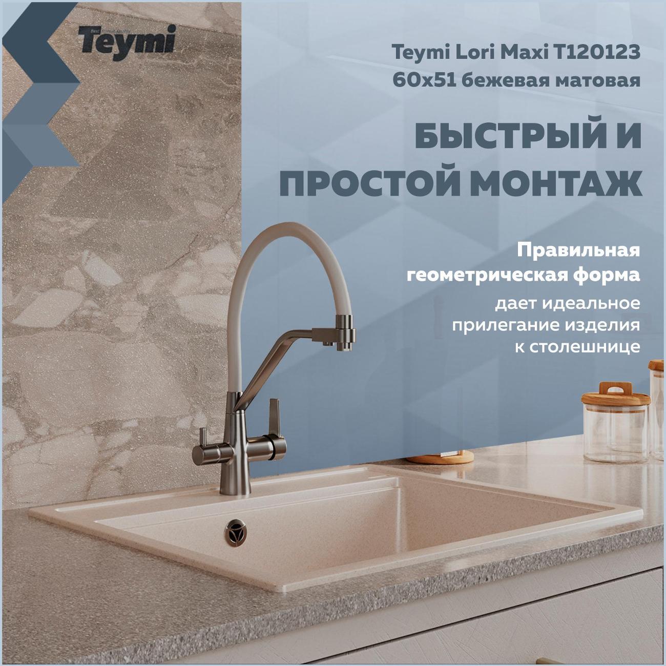 Раковина для кухни Teymi Lori Maxi T120123