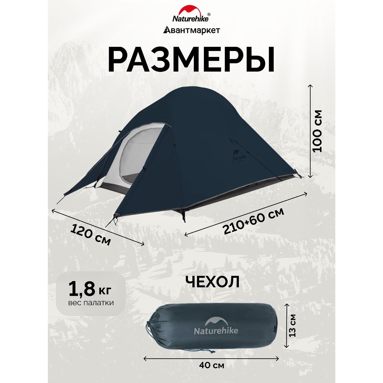 Палатка туристическая Naturehike NH17T001-T