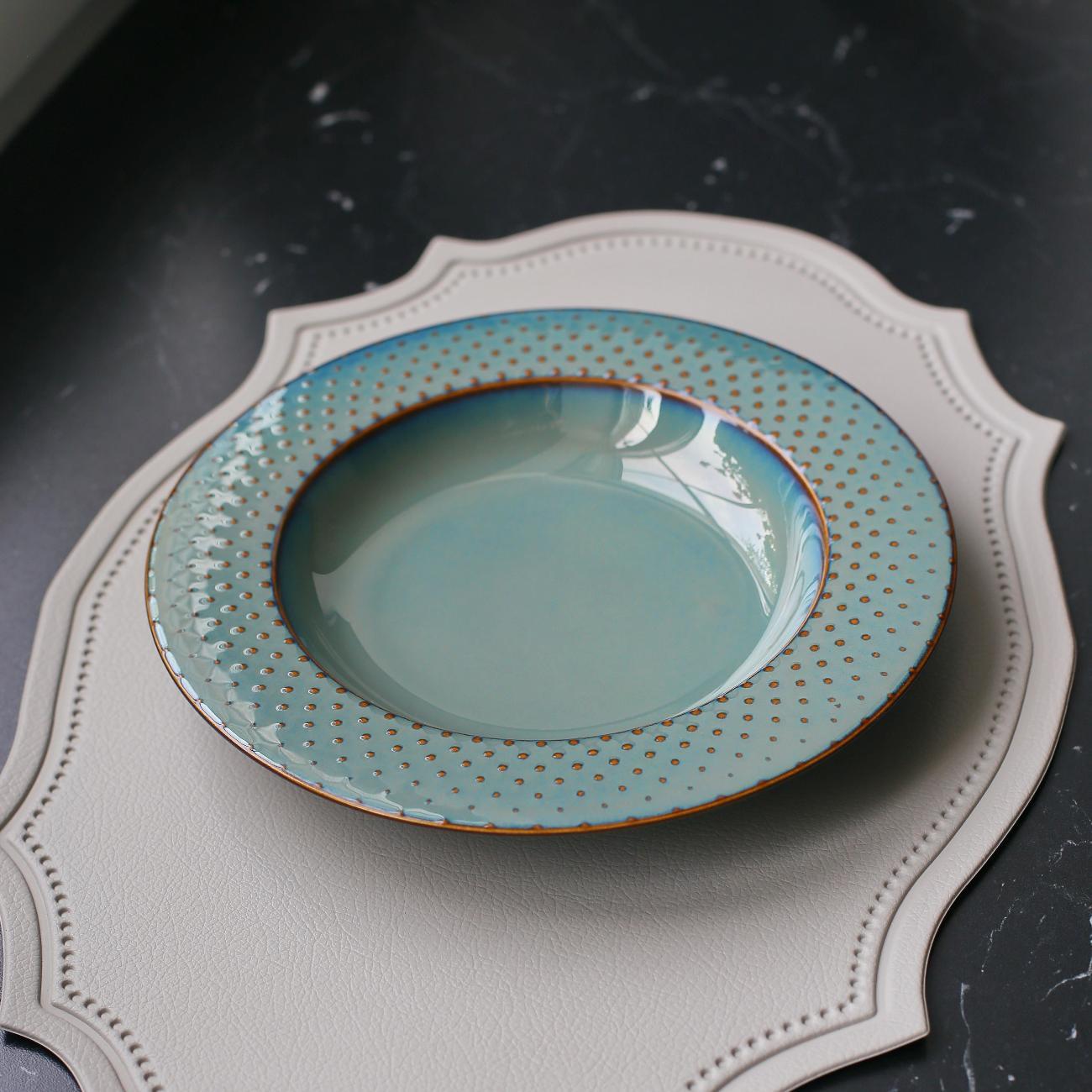 Тарелка суповая Myatashop Dots