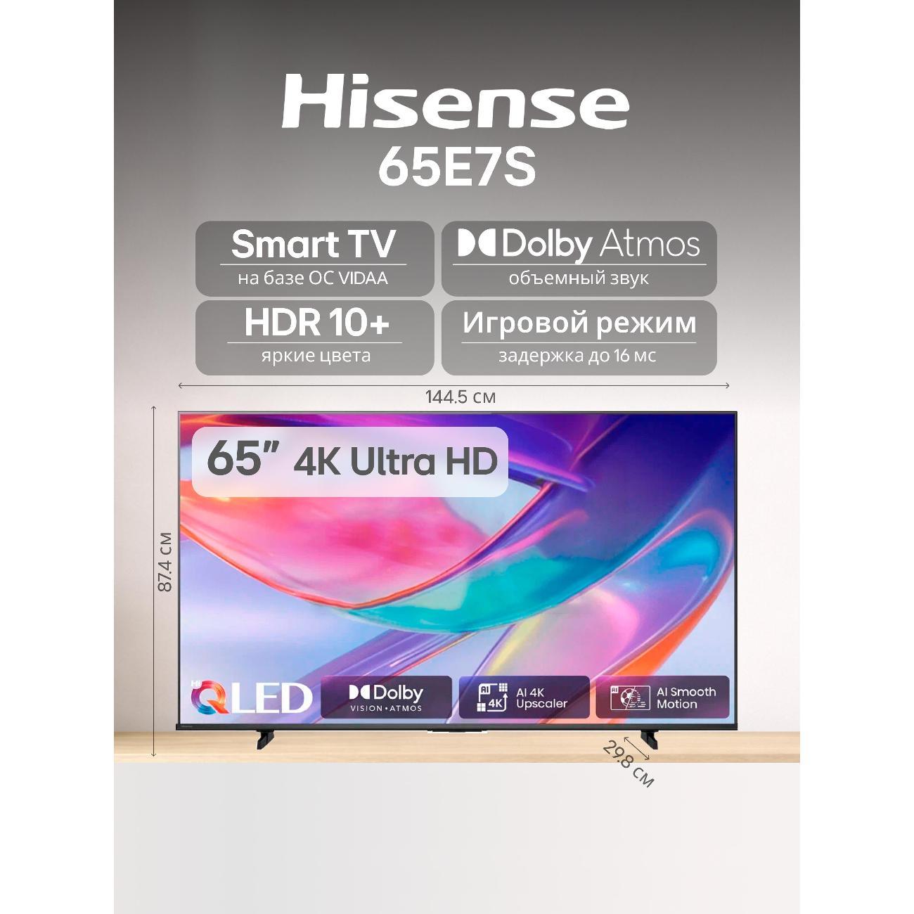 Телевизор Hisense 65E7S