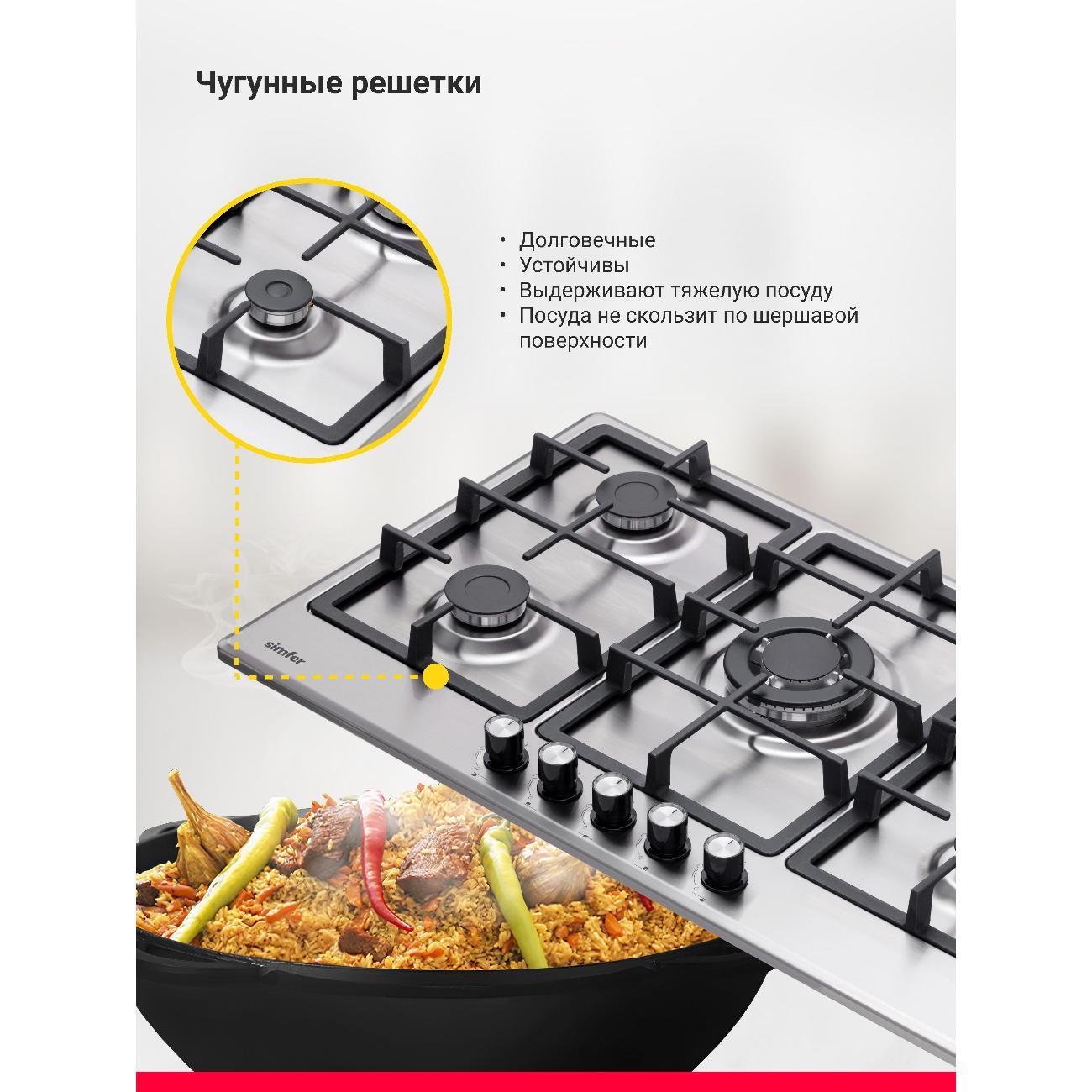 Варочная панель газовая Simfer H90W51M572