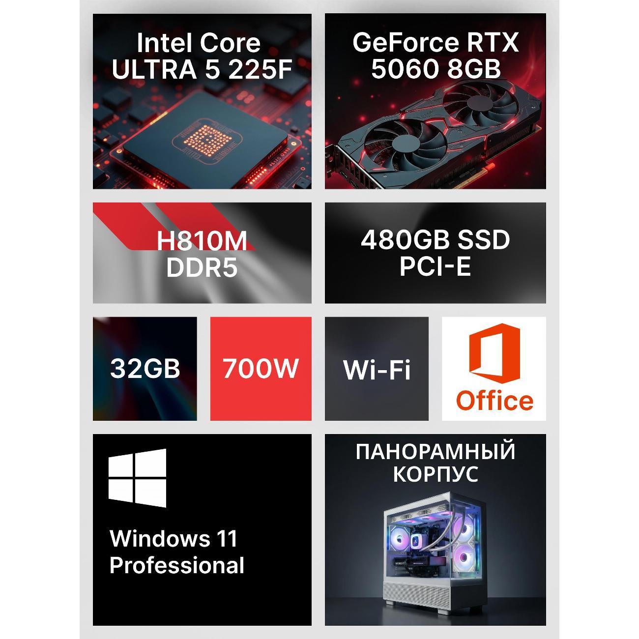 Системный блок Robotcomp M-16 V3 Plus Ultra Aqua White