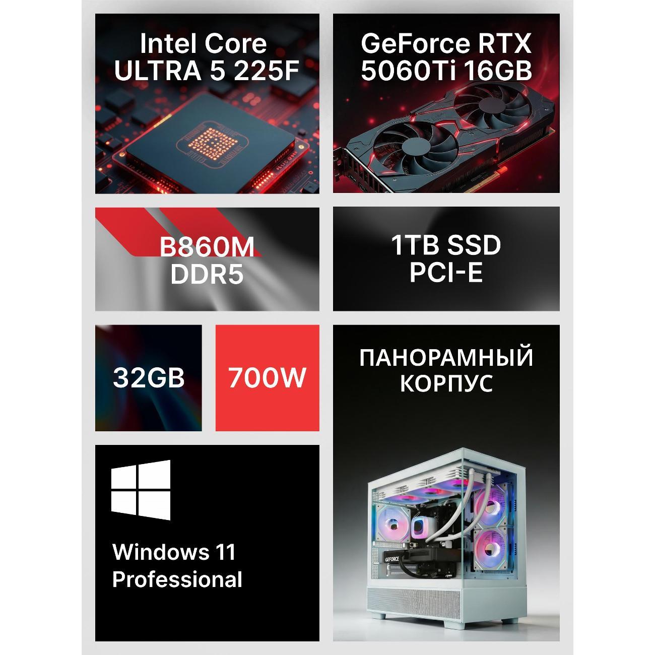 Системный блок Robotcomp M-16 3.0 V2 Plus Ultra Aqua White