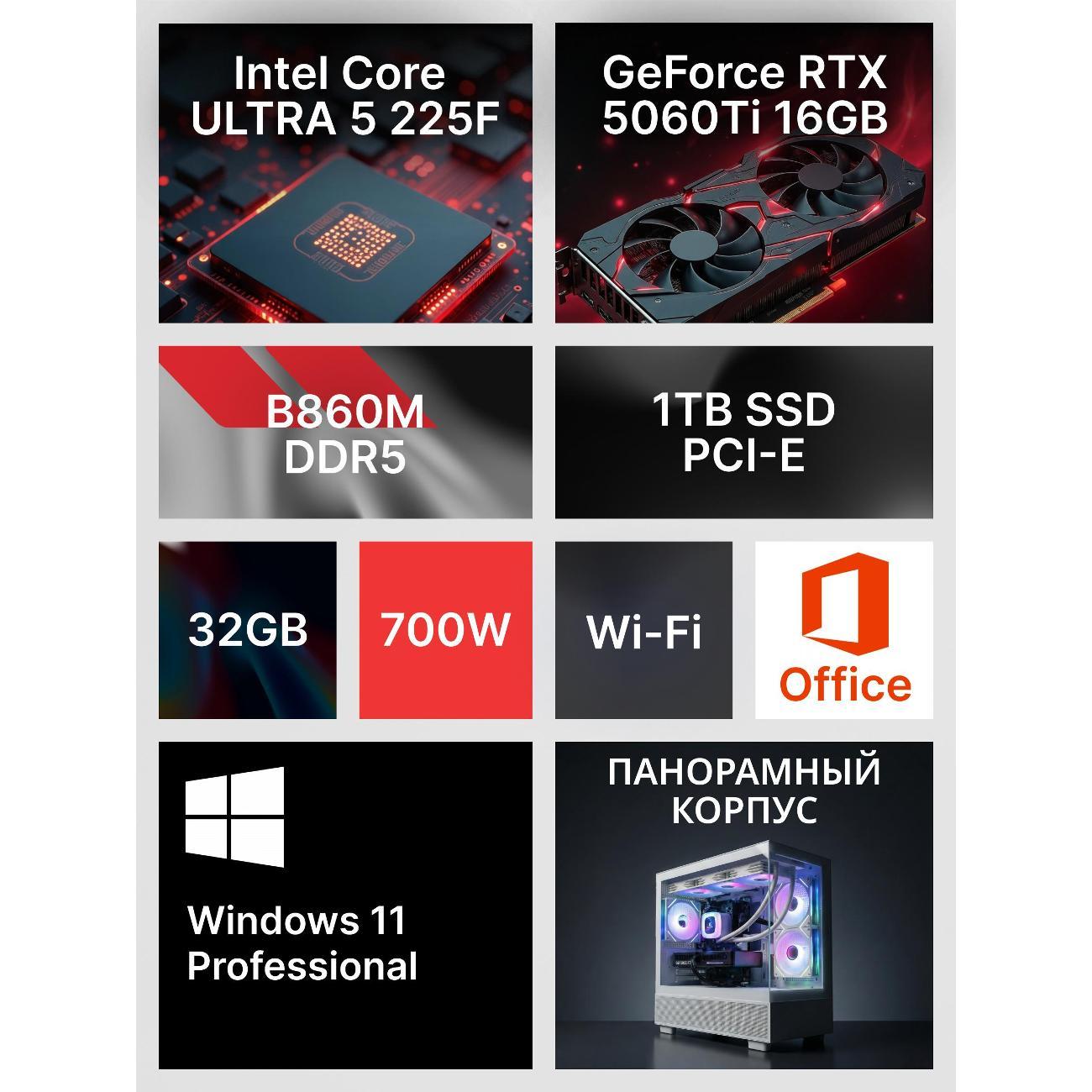 Системный блок Robotcomp M-16 3.0 V3 Plus Ultra Aqua White