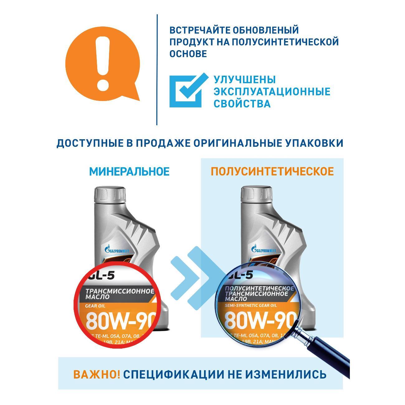 Масло трансмиссионное Gazpromneft GL-5 78504276