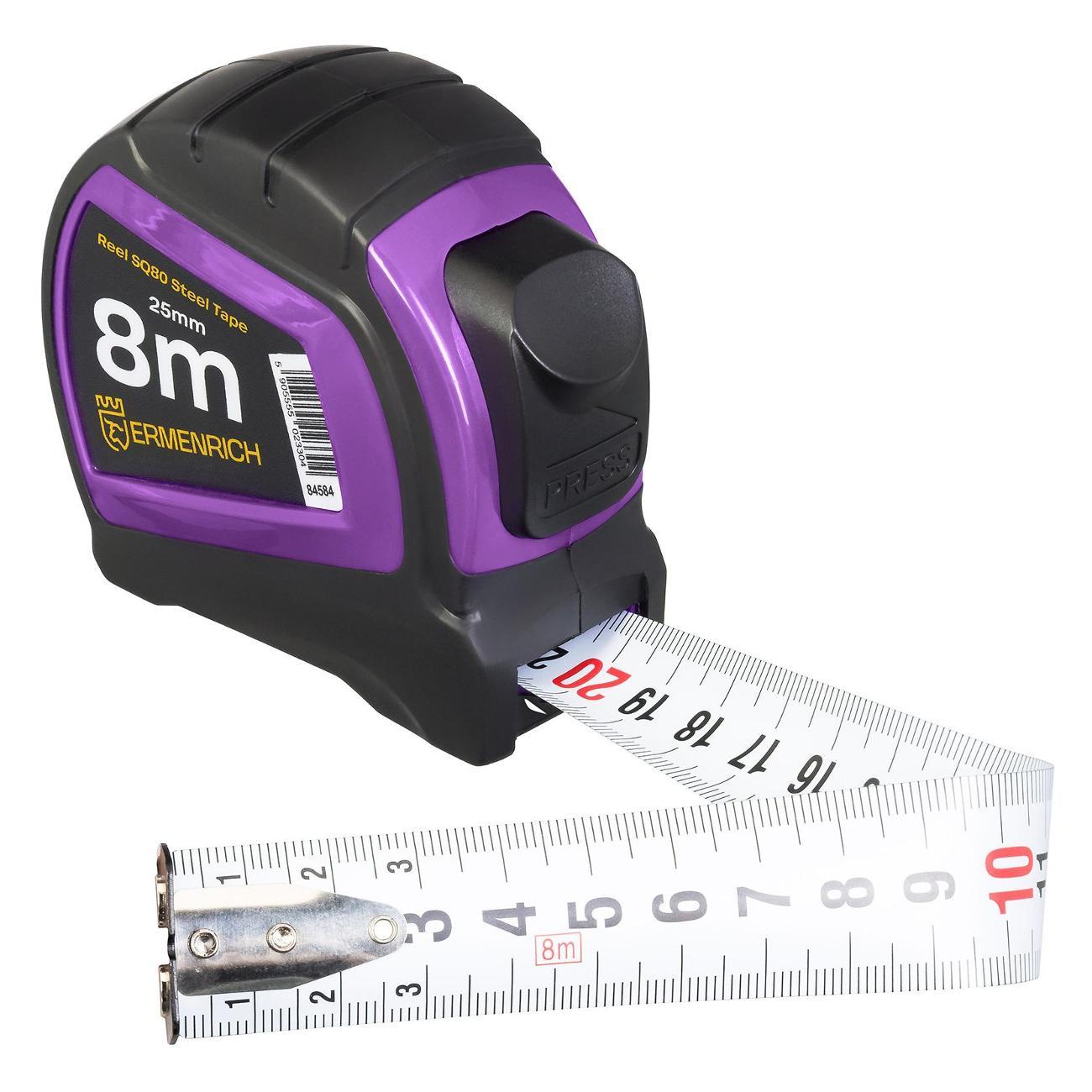 Рулетка строительная Ermenrich Reel SQ80