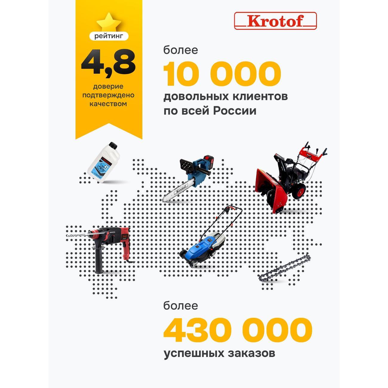 Шлифмашина угловая (болгарка) Krotof AG-125/1000E_красный_черный