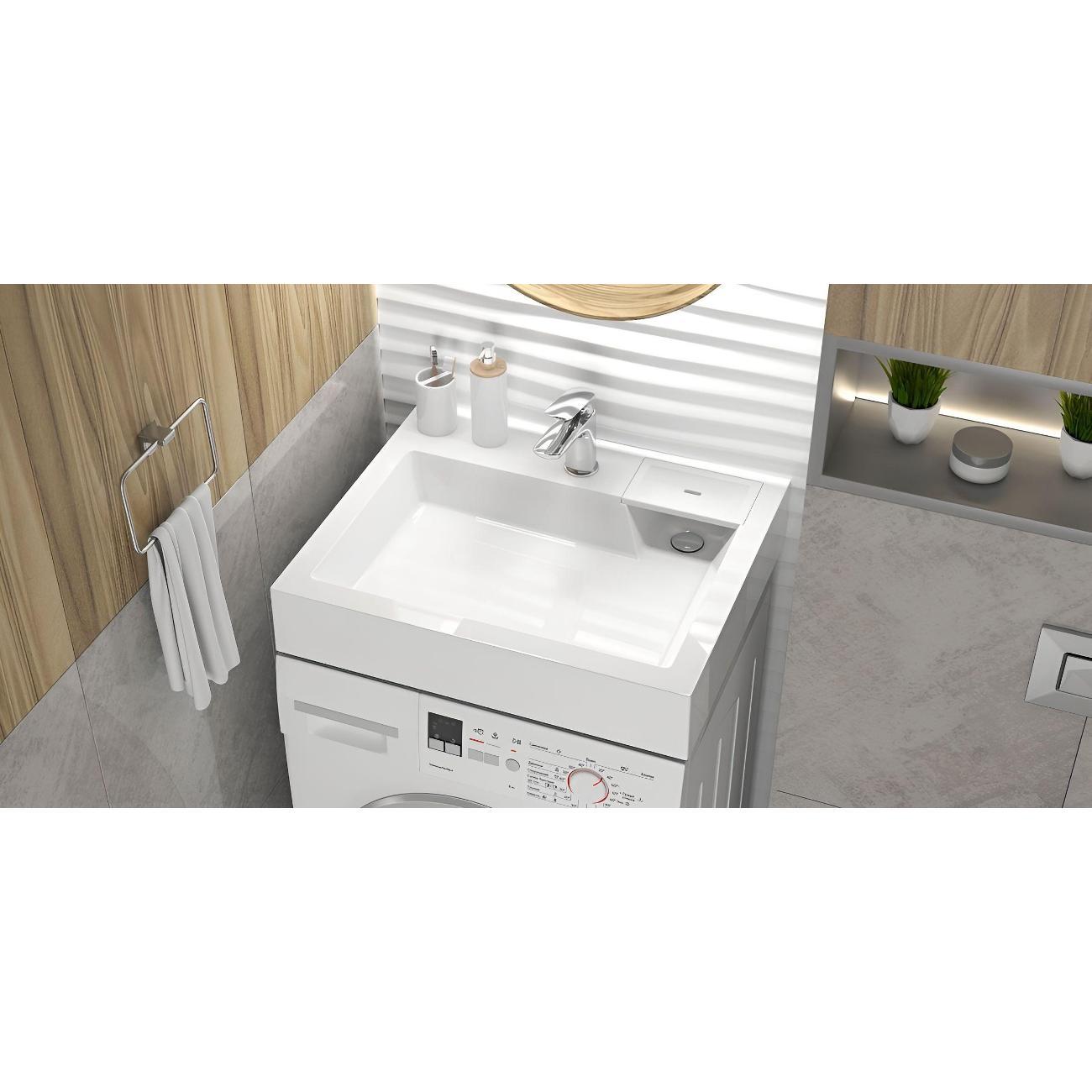 Стиральная машина Indesit IWUB 4105 + раковина Шарм 50