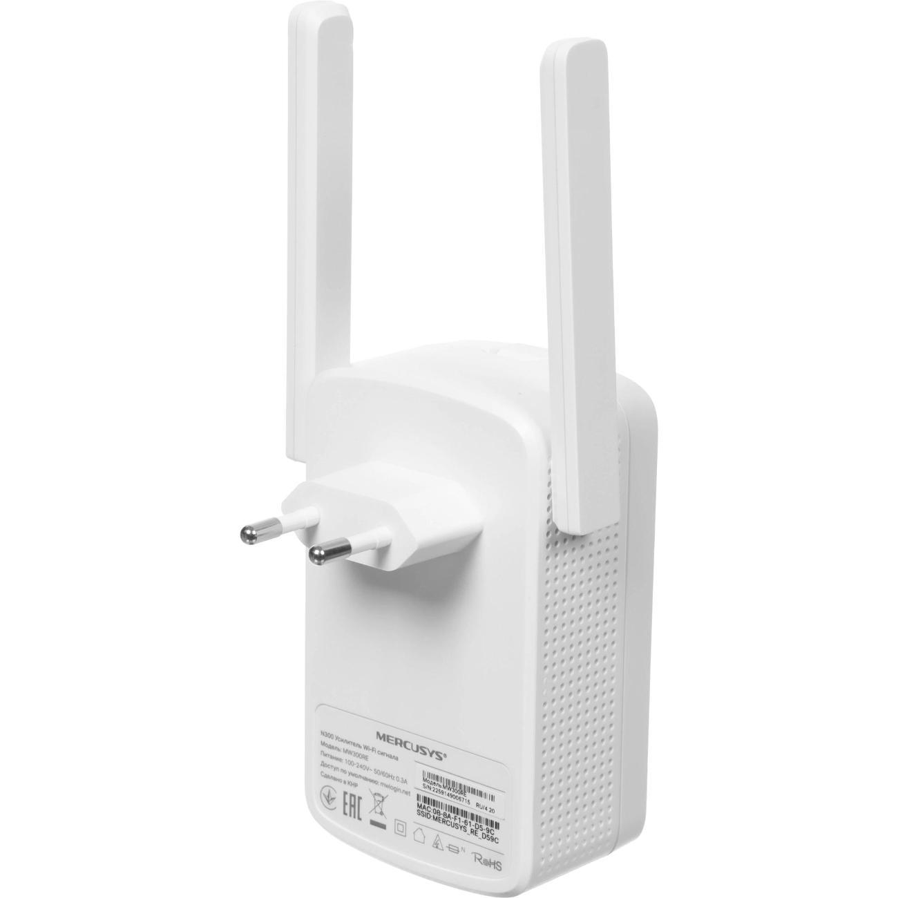 Ретранслятор Wi-Fi сигнала Mercusys MW300RE