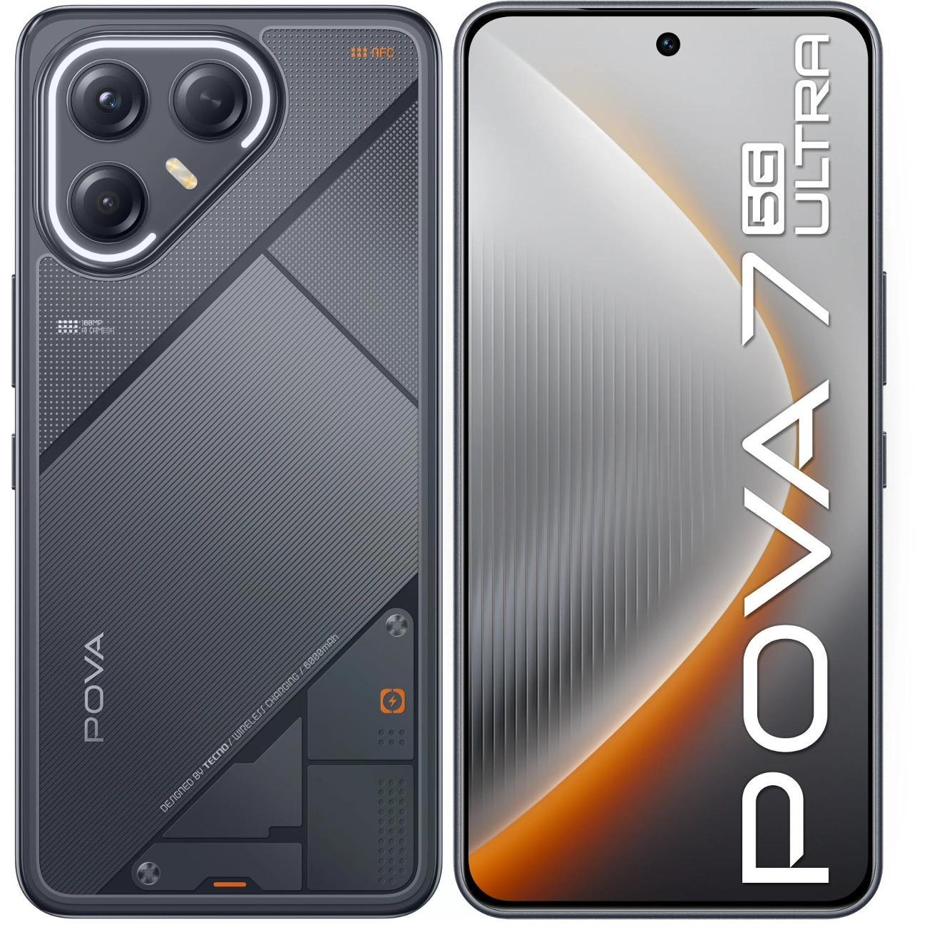 Смартфон Tecno Pova 7 Ultra 5G (LJ9 256+12 GEEK BLACK)