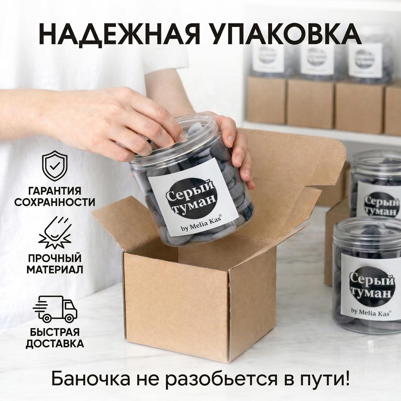 Резинка для волос Melia Kas Резинки для волос набор серых резинок 60 шт
