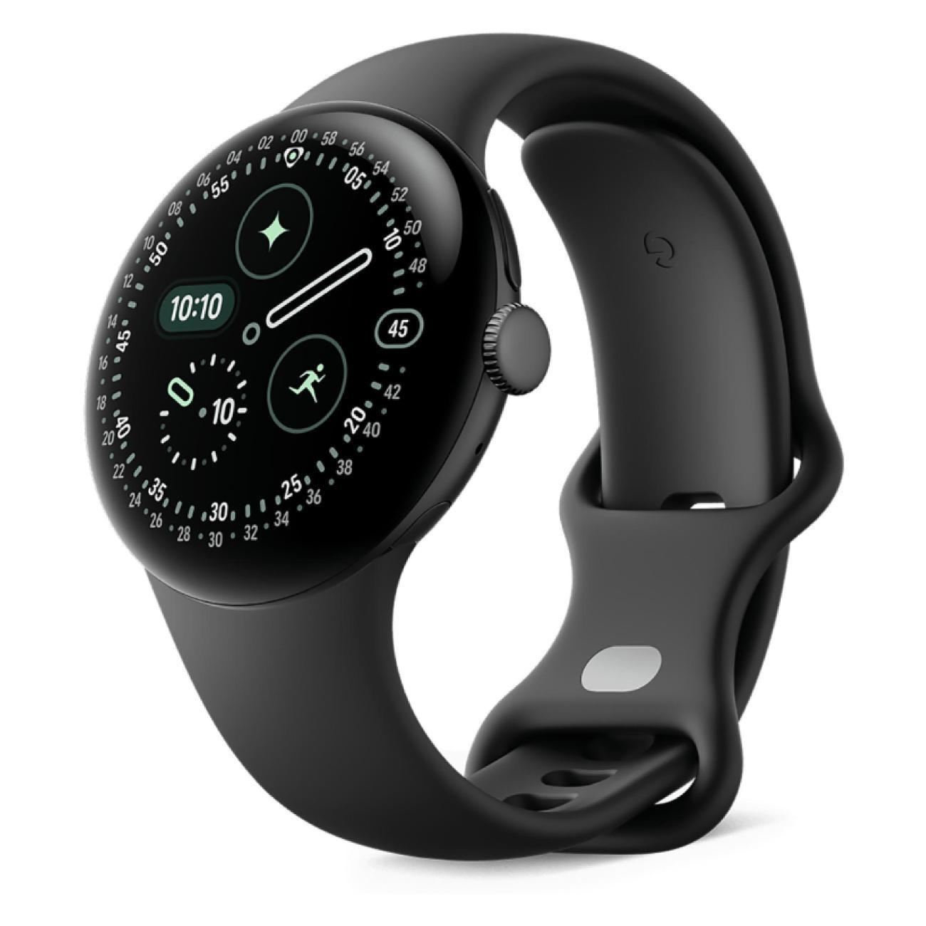 Смарт-часы Google Pixel Watch 4 41mm WiFi Matte Black Aluminum Case/Obsidian Active Band