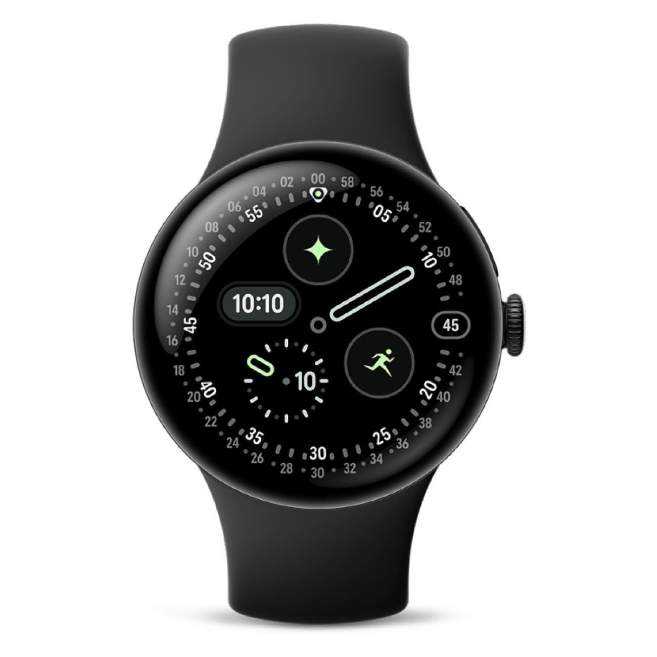 Смарт-часы Google Pixel Watch 4 41mm WiFi Matte Black Aluminum Case/Obsidian Active Band
