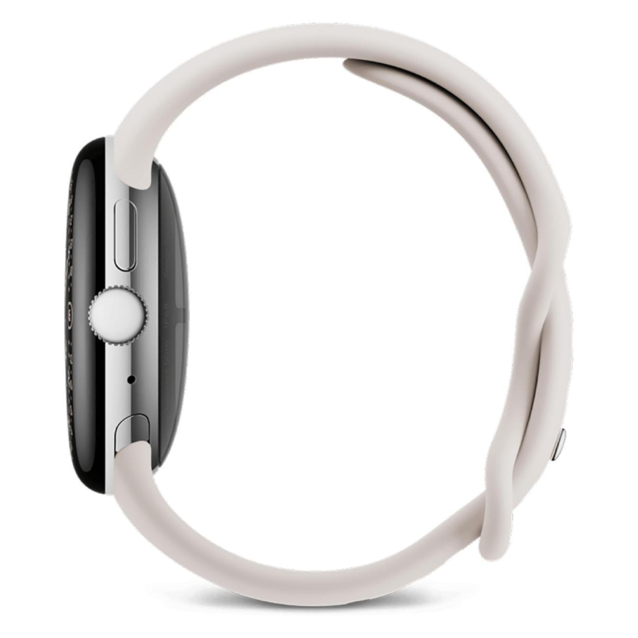 Смарт-часы Google Pixel Watch 4 45mm WiFi Polished Silver Aluminum Case/Porcelain Active Band