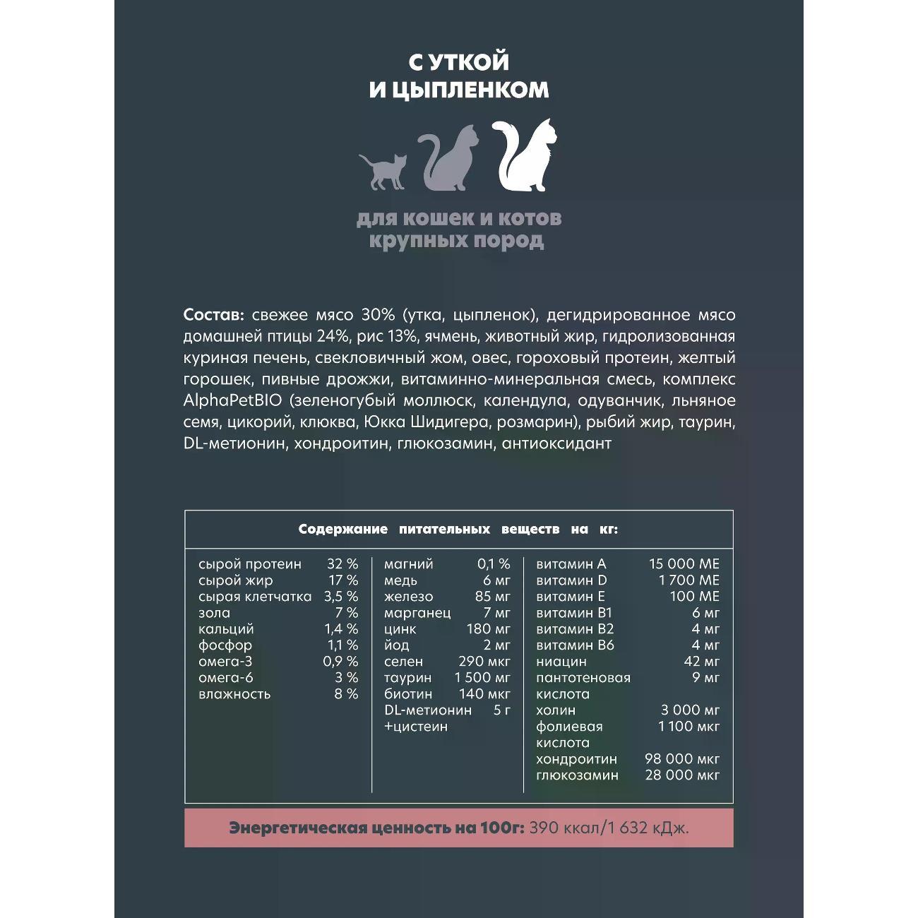 Корм сухой AlphaPet Superpremium 7 кг