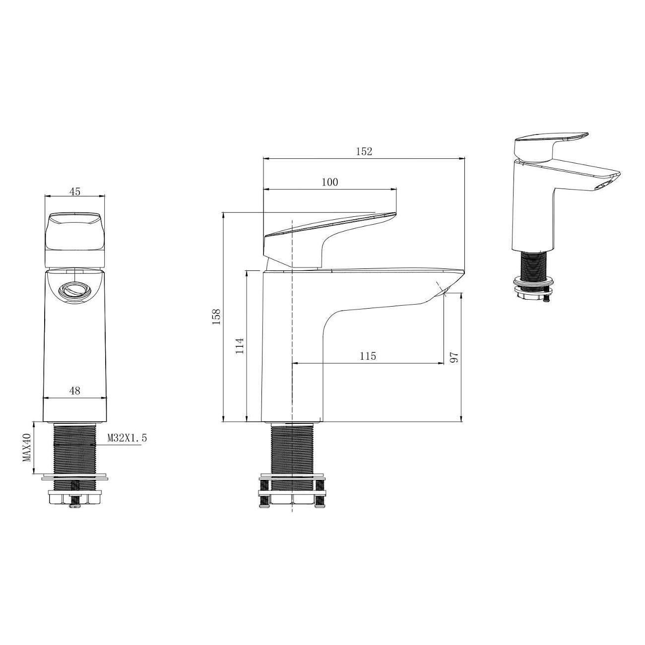 Смеситель Aquatek смеситель для раковины AQUATEK AQ1011MB