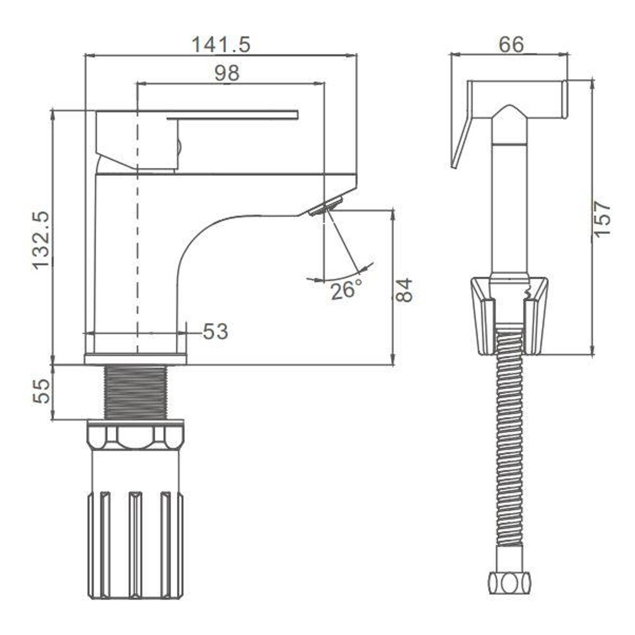 Смеситель Prohanss смеситель для раковины Prohanss P64.12.08