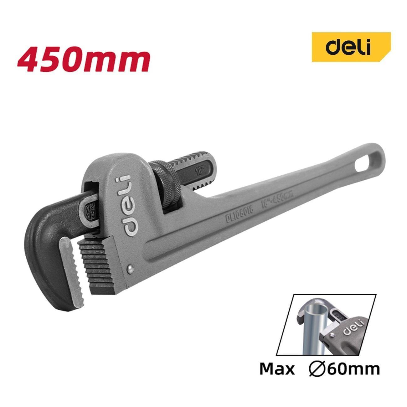 Ключ трубный Deli Tools DL105018