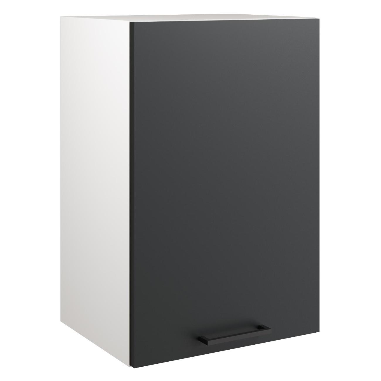 Модуль кухонный Мебель-Комплекс Шкаф навесной 40см Simple В400 Антрацит/ Белый