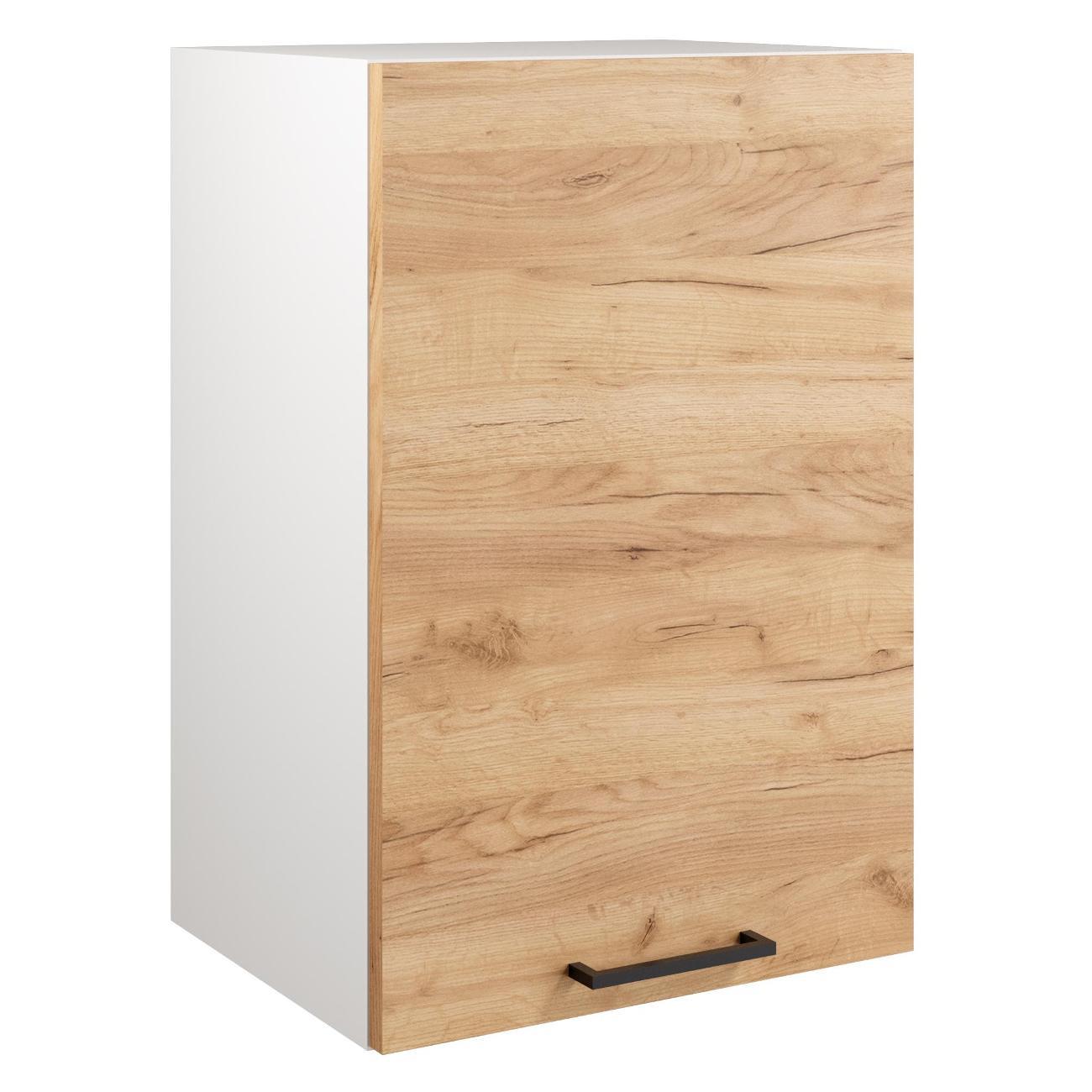 Модуль кухонный Мебель-Комплекс Шкаф навесной 40см Simple В400 Дуб золотой крафт/ Белый