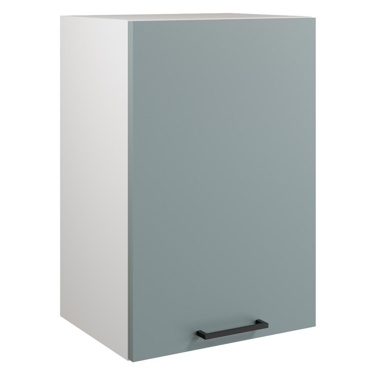 Модуль кухонный Мебель-Комплекс Шкаф навесной 40см Simple В400 Пыльный зеленый/Белый