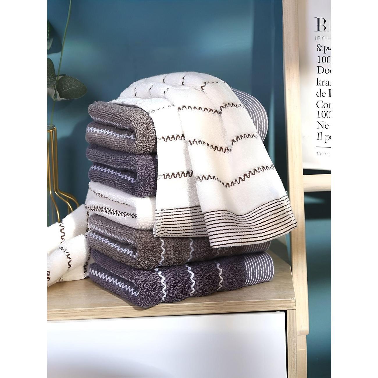 Полотенце-пончо Нет бренда Кухонные полотенца, полотенца для рук и лица, набор 2 шт 50х75 см