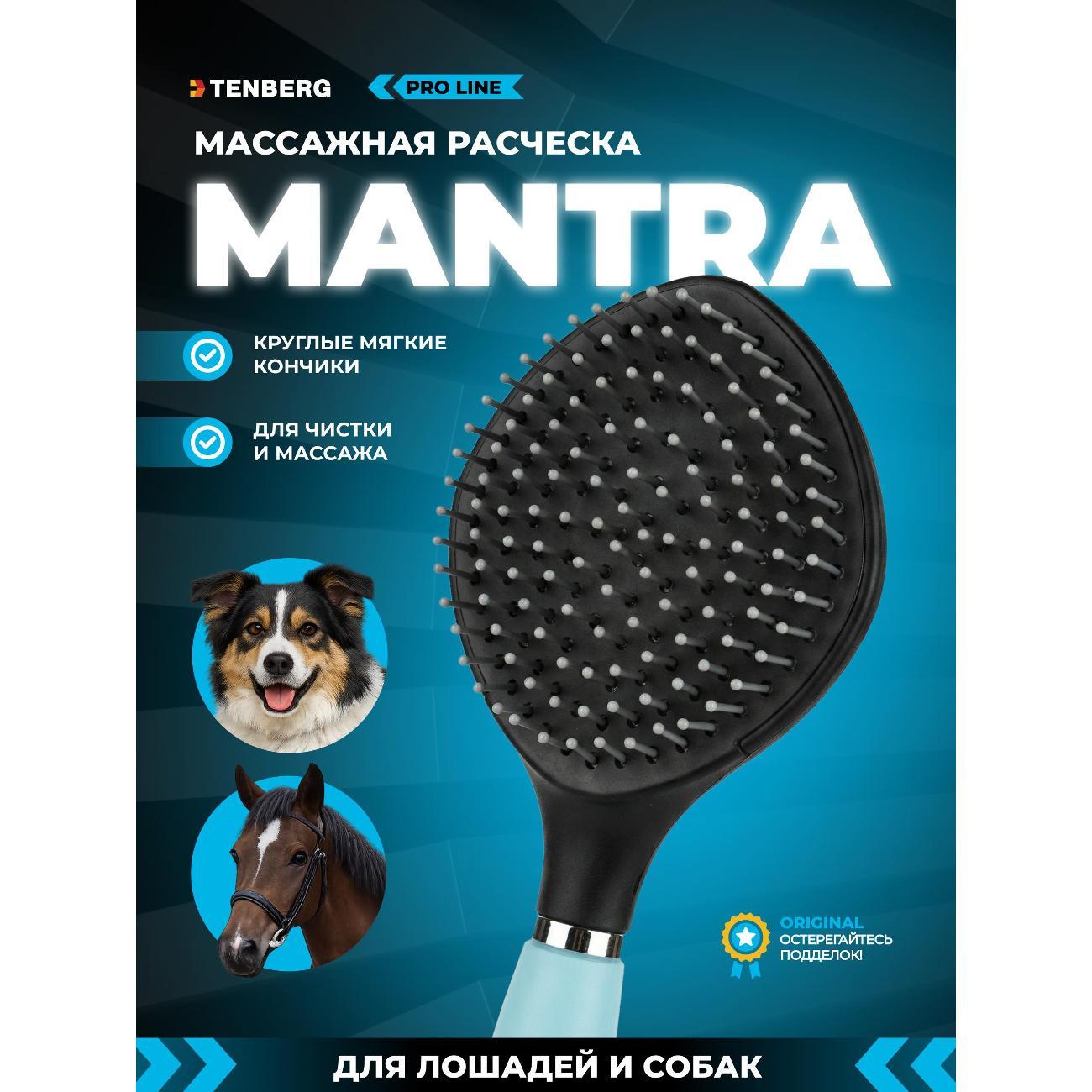 Расческа для животных TENBERG TH-MANTRA-BLU фото
