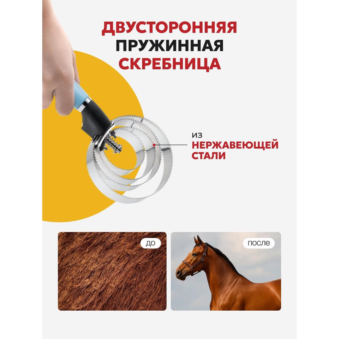 Расческа для животных TENBERG RCC-RINGS-X4-BLU