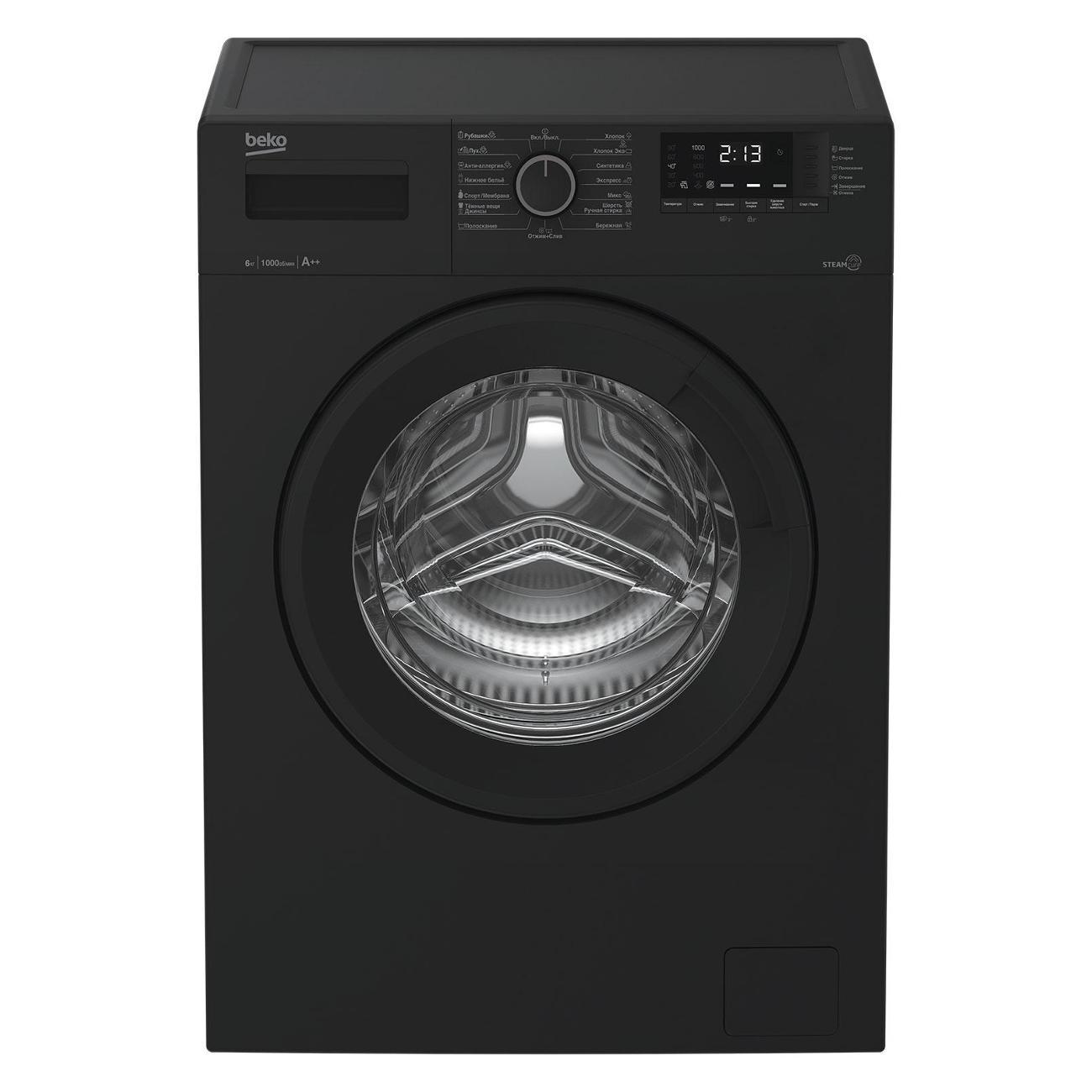 Стиральная машина BEKO WSRE6512ZAA BY, антрацит