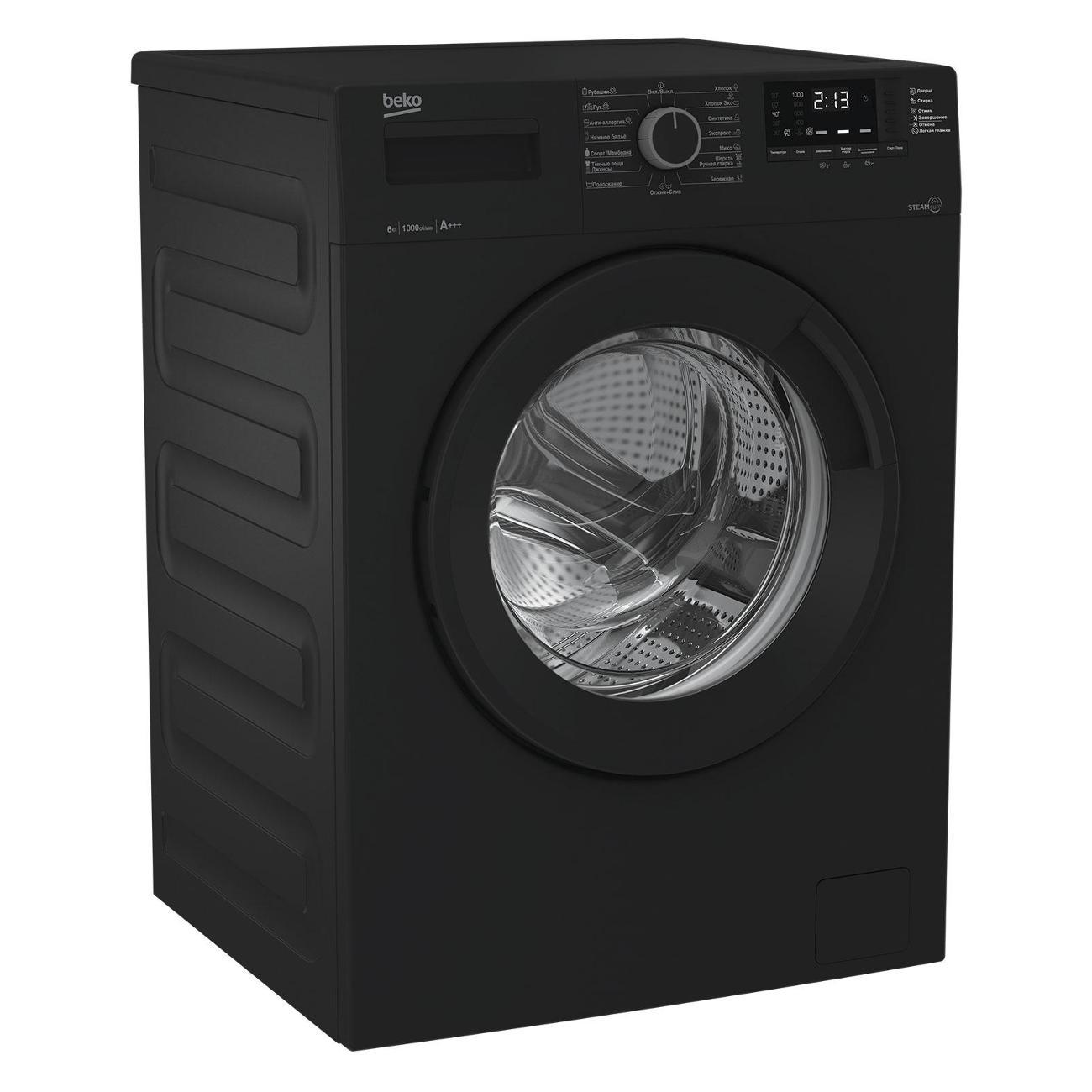 Стиральная машина BEKO WSRE6512ZAA BY, антрацит