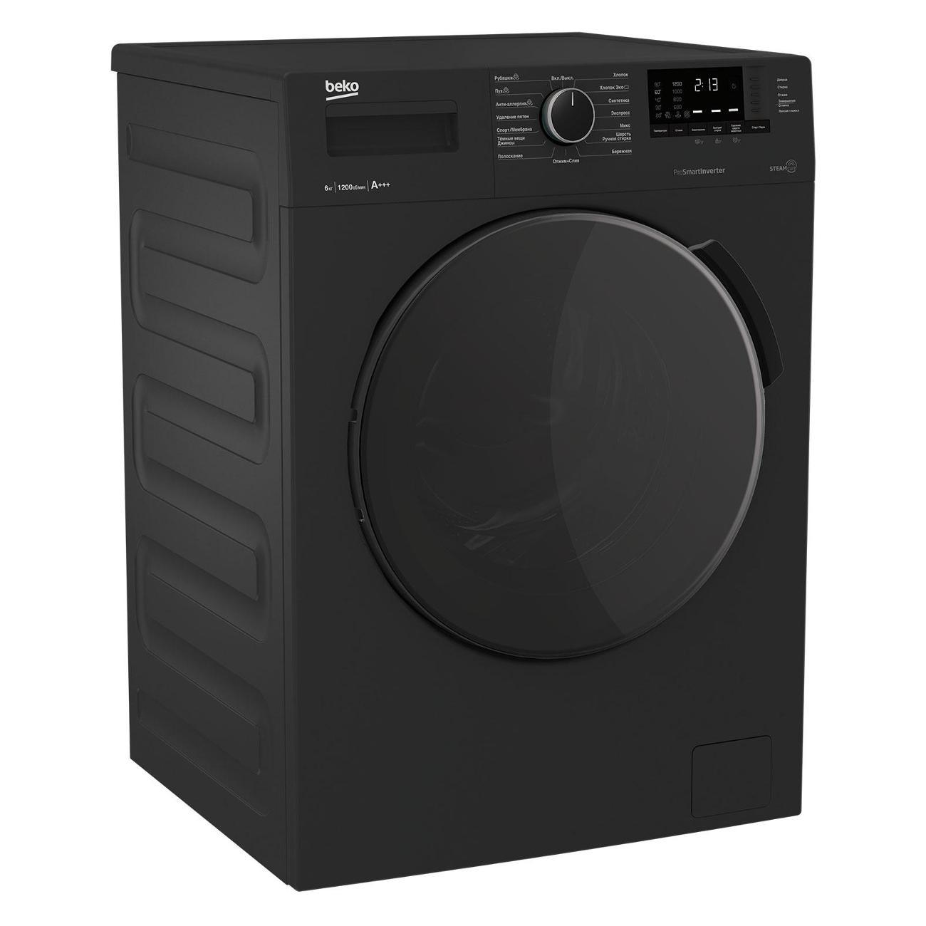 Стиральная машина BEKO WSPE6612A BY, антрацит